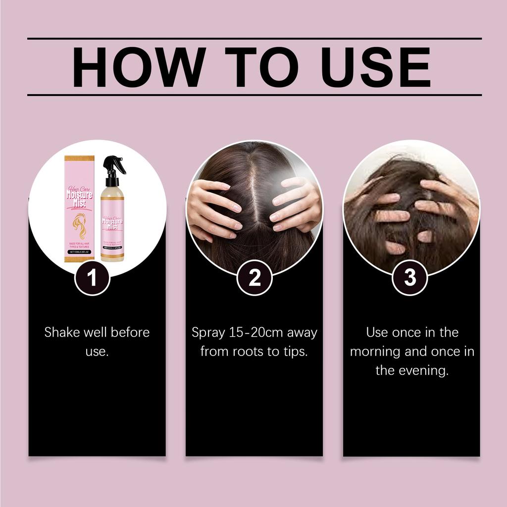 Несмываемый разглаживающий спрей Увлажняющий волосы Улучшает пушистость и придает легкость Несмываемый спрей для волос 100 мл