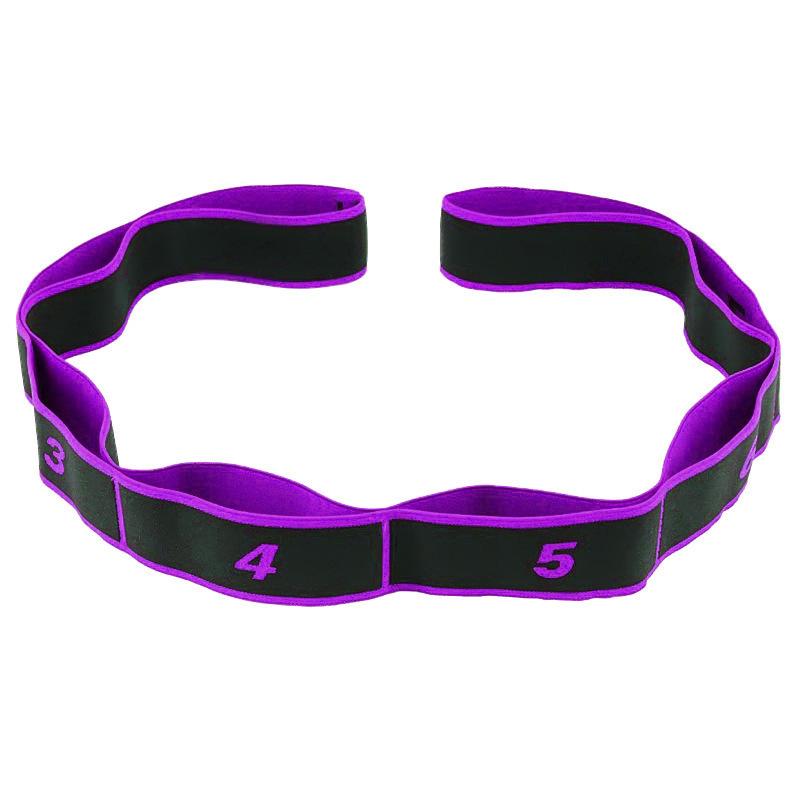 8 Section Portable Resistance Band Elastic Stretching Band for Yoga Pilates Home Gym Physical Recovery Use