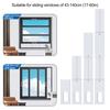 1 Set Portable Air Conditioner Window Seal Kit Heat-Resistant Reinforced PVC Plate Sliding Window Adjustable AC Vent Set
