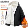 Mark Fairwhale Men's Solid Color Hooded Warm Jacket
