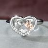 Серебряное кольцо в форме сердца для женщин, значимые ювелирные изделия для жены, роскошный подарок на день рождения