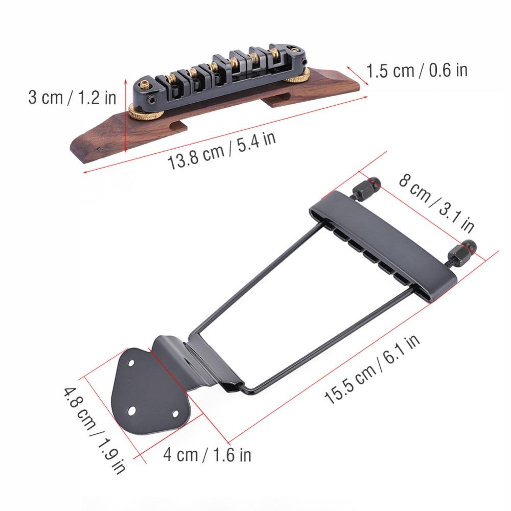 6 String Guitar Bridge Tailpiece Multi-color Guitar Replacement Parts For Guitar