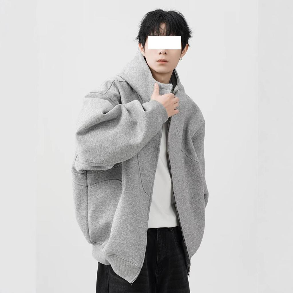 Американская толстовка с капюшоном, тяжелый свитер, мужская весенне-осенняя новинка, кардиган большого размера, универсальная уличная парная толстовка