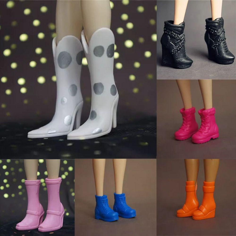Original High Heels Shoes Quality Super Model Boots High Quality 1/6 Doll Shoes  Doll Accessories