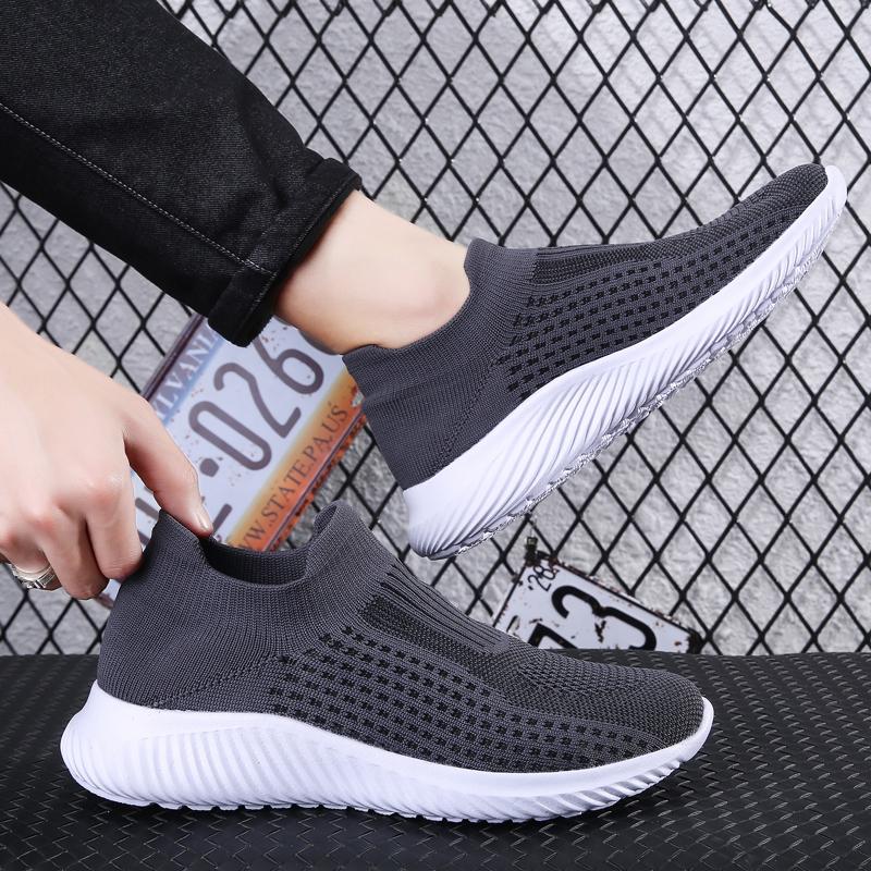 Весна 2024 года, новые модные повседневные сетчатые туфли, удобные, легкие и дышащие, мужские туфли на плоской подошве из вулканизированной ткани Zapatillas Hombre