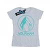 Womens/Ladies Aquaman Aqua Logo Cotton T-Shirt