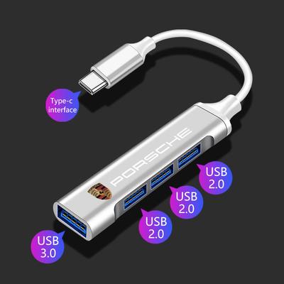 1 шт. Адаптер Type-C на USB Многопортовый распределитель-хаб Для Porsche Boxster Cayenne Panamera Macan Cayman 911 918 996 917 991 Автоаксессуары