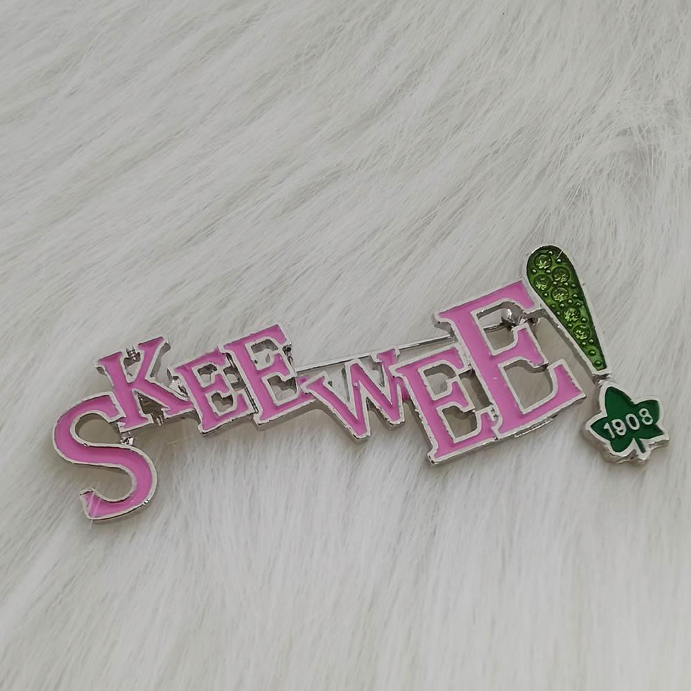 High Quality Greek Sorority DST SKEEWEE EEYIP OOOOP University Society Custom Brooch ZZZ-PHI Apparel Jewelry Graduation Gift Pin