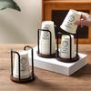 Disposable Cup Storage Holder Rack Shelf Water Tea Cups Wood Dispenser with Longer Stick Mug Display Stand Organizer Supplies