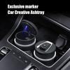 Автомобильный светодиодный пепельница Мусорная монета Хранение Чашка Аксессуары Для Chevrolet Cruze Sonic Silverado Trax Camaro Corvette Bolt Z71 Sail SS