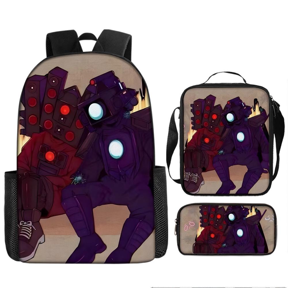 Туалетный человек пародия школьный рюкзак новый ученик рюкзак ранец пенал