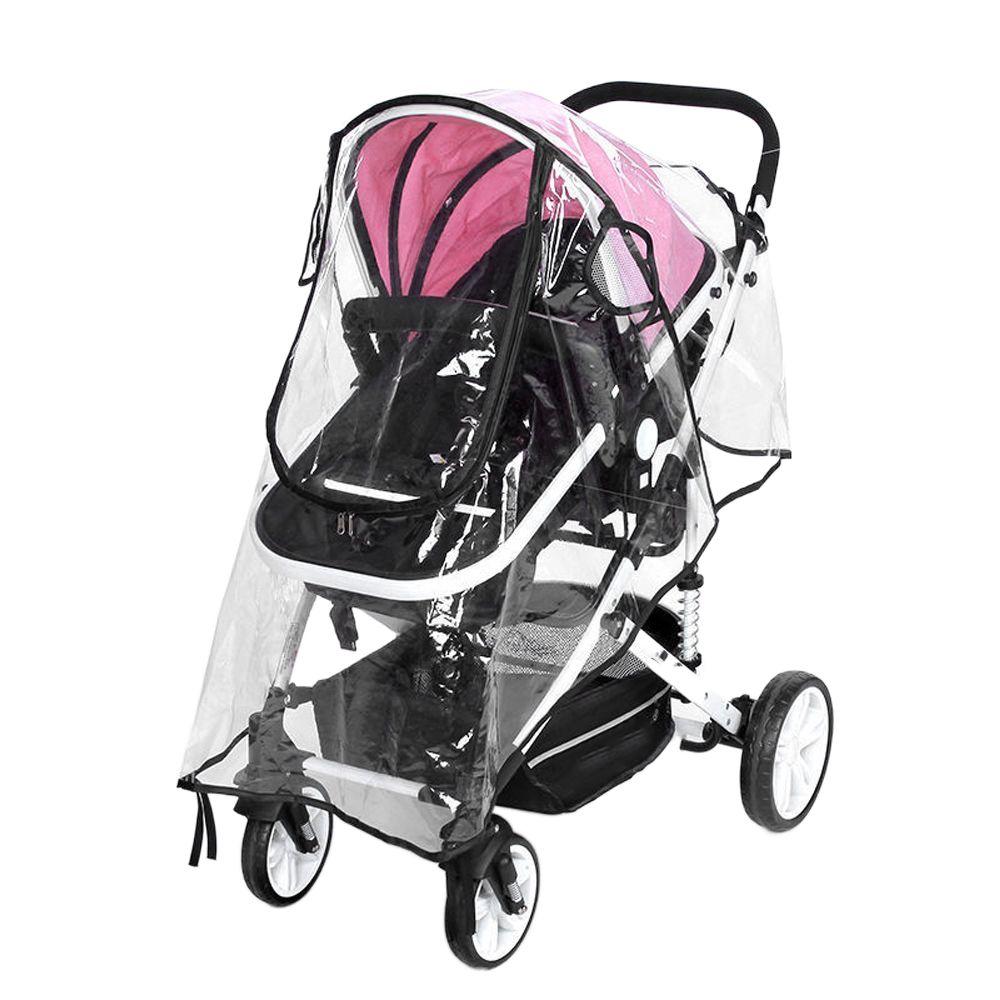 Открывающаяся на молнии Защита от пыли Ветрозащитный козырек для коляски Водонепроницаемый дождевик для коляски из ЭВА Дождевик для детской коляски