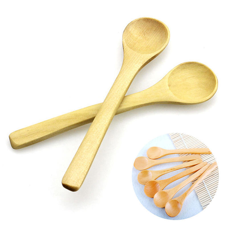 Набор из 6 предметов: бамбуковая утварь, кухонные деревянные инструменты для приготовления пищи, ложка, лопатка для смешивания