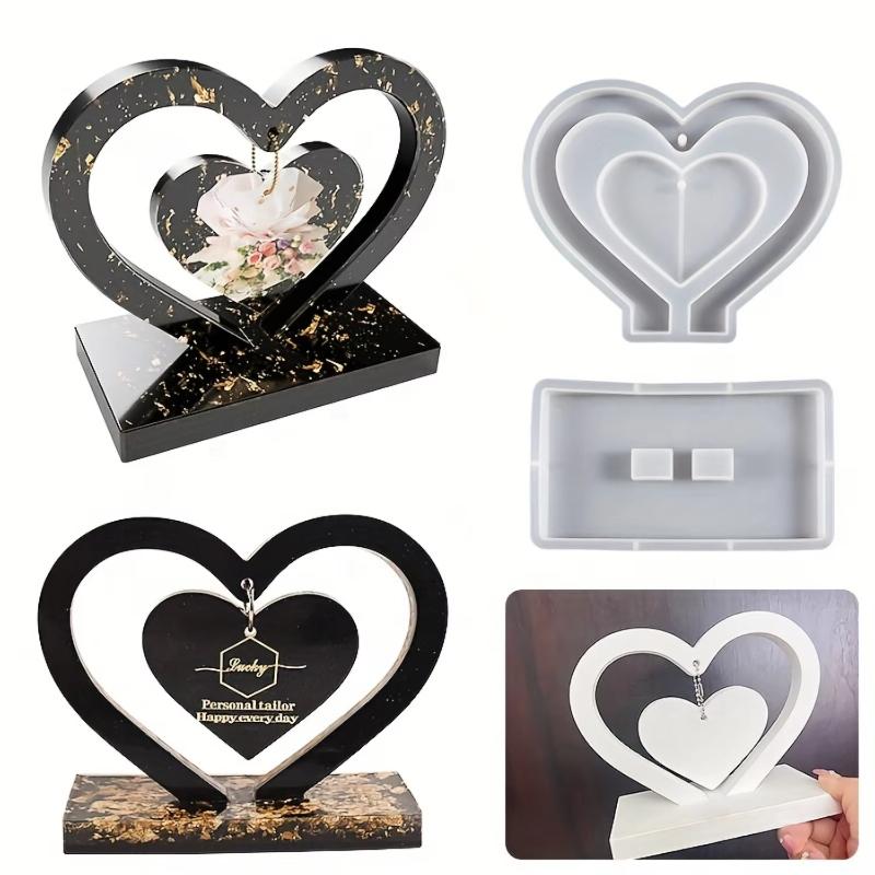 1Pcs Silicone Heart Mold  Anniversaries | Easy to Use, Lofor Perfect Gifts & Decor - Ideal Photos, Couples