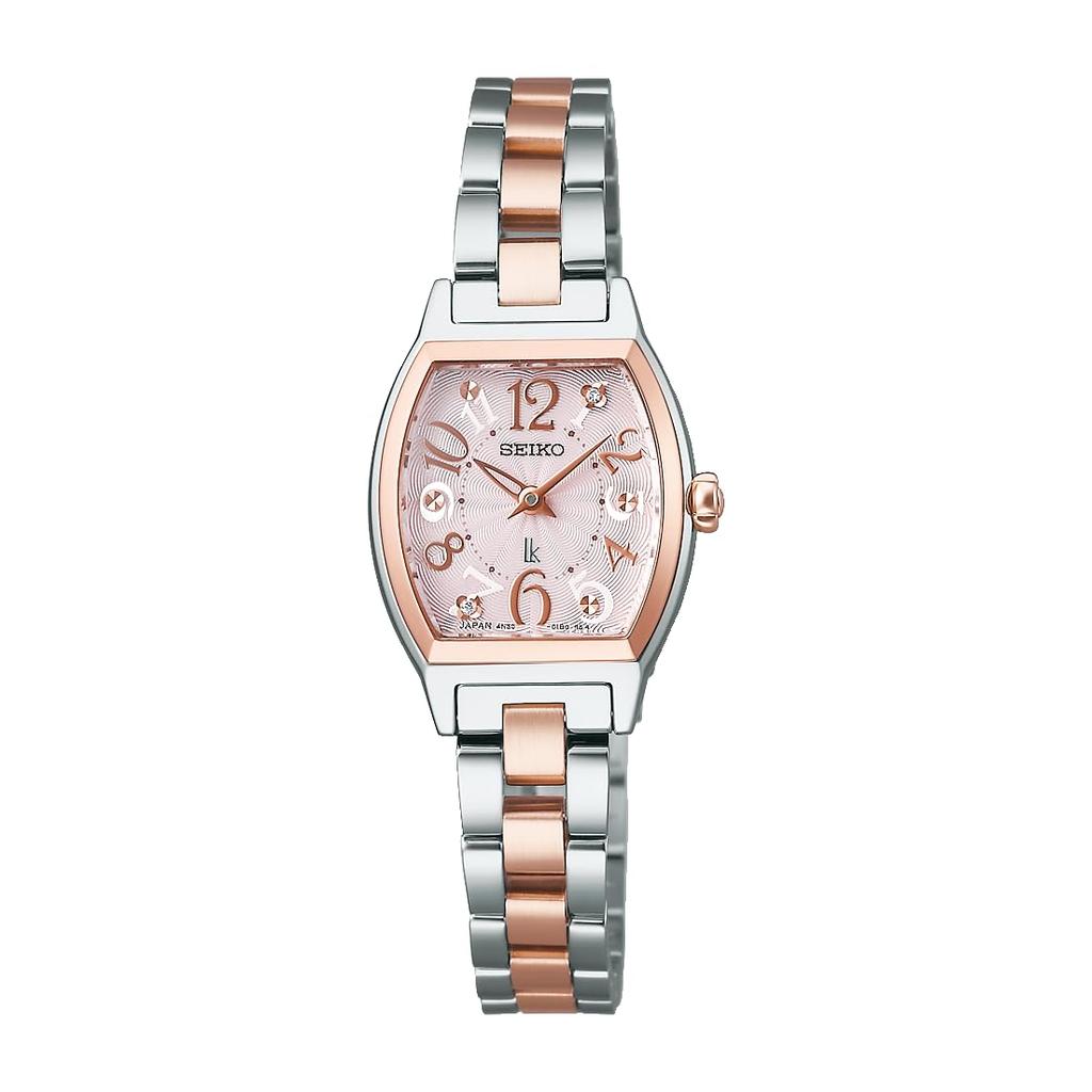 Seiko Watch Lucia Happy Collection 2025 SS Main Series SSWA012 Silver with Silky Pink Women's