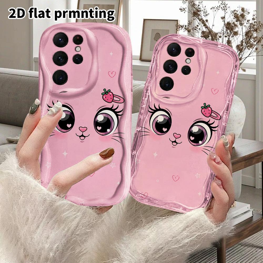 Phone case: 2D flat Samsung Galaxy A34 A35 M05 M06 S20 S22 S21 FE Plus 5G protective case, couple style, close up of face, Christmas and Halloween gif