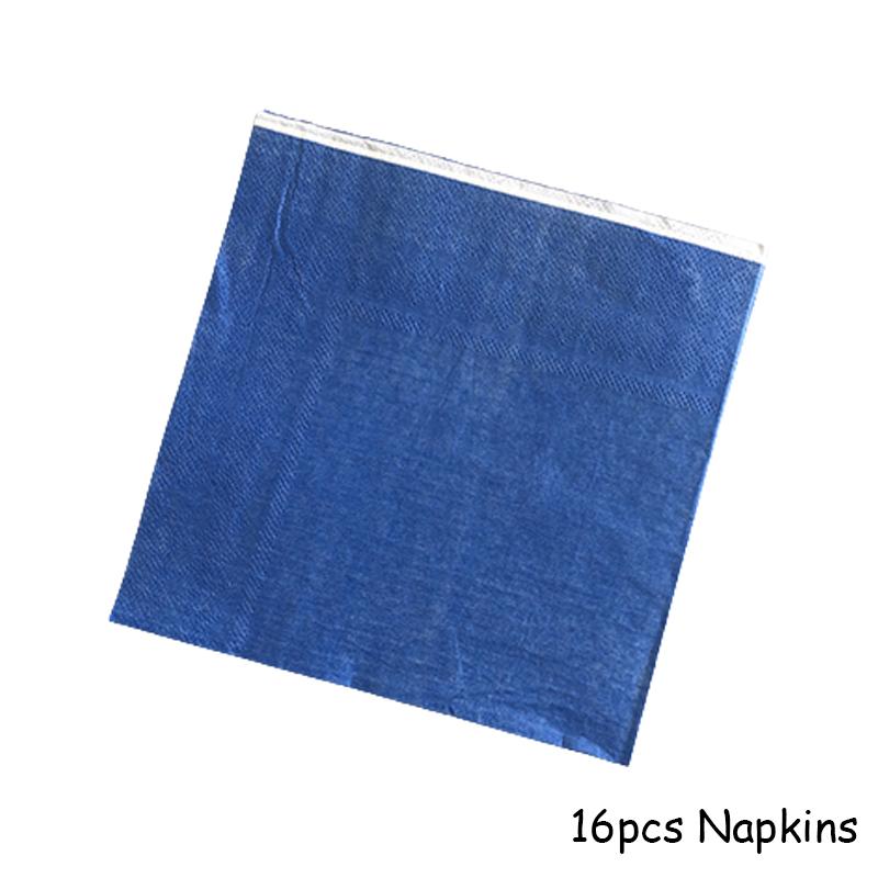 Одноразовая посуда голубого цвета, бумажные тарелки для вечеринок, стаканчики, трубочки, сувениры для детского душа, товары для дня рождения, золотые украшения для вечеринок, карнавала, свадьбы