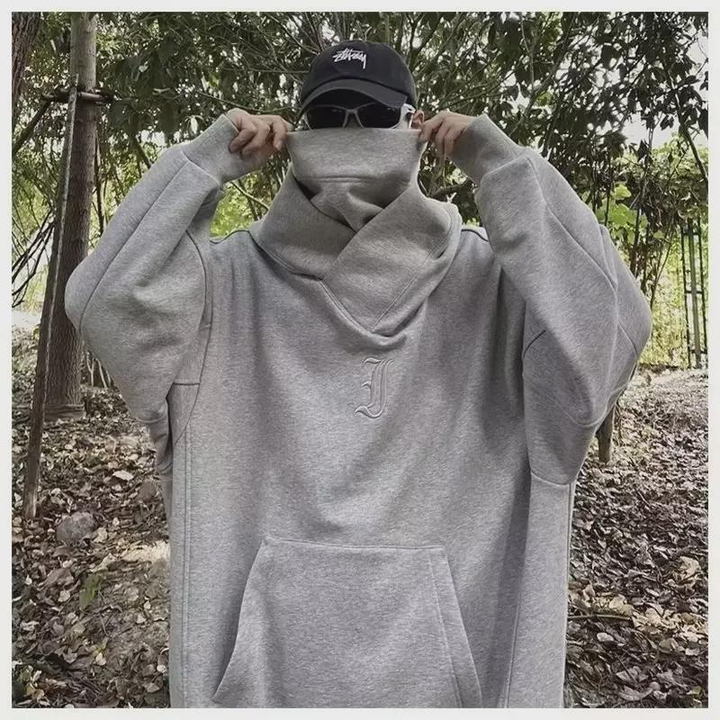 Мужская толстовка свободного покроя American Heavyweight с капюшоном и заниженными плечами