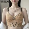 Sexy Lace Bra Women's Full-cup Thin Cup Bra Comfortable and Breathable Bra Large-sized Underwear Push Up Bra