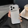 Двухслойный чехол для телефона с серебристыми блестками для Apple 17 Pro Max, 16 Pro, 15 Pro, 14 Pro, 13