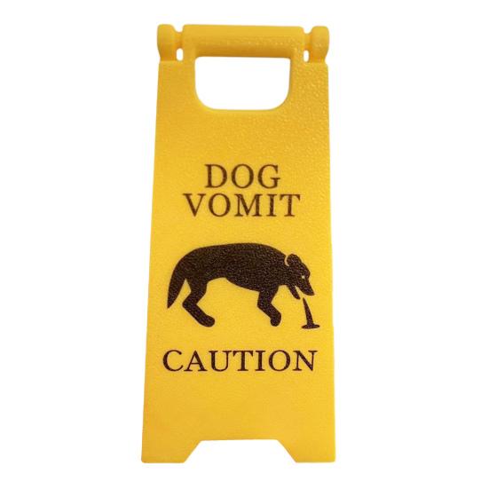 Yousheng предупреждающий знак о рвоте для собак и кошек, 3D-печатный предупреждающий знак о рвоте для котят и щенков, мини-настольный домашний офис, украшение для напольного стола, подарок