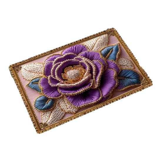 Коврик для пола Нескользящая резиновая основа Впитывающий Быстросохнущий Коврик для ванной комнаты Ретро стиль 3D цветочный узор Кухня Душ Прачечная Дверной коврик