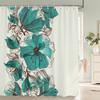 Занавеска для ванной из полиэфирного волокна с 3D-печатью, занавеска для душа с 12 крючками для домашнего декора ванной комнаты, ширма для ванной, занавески для душа