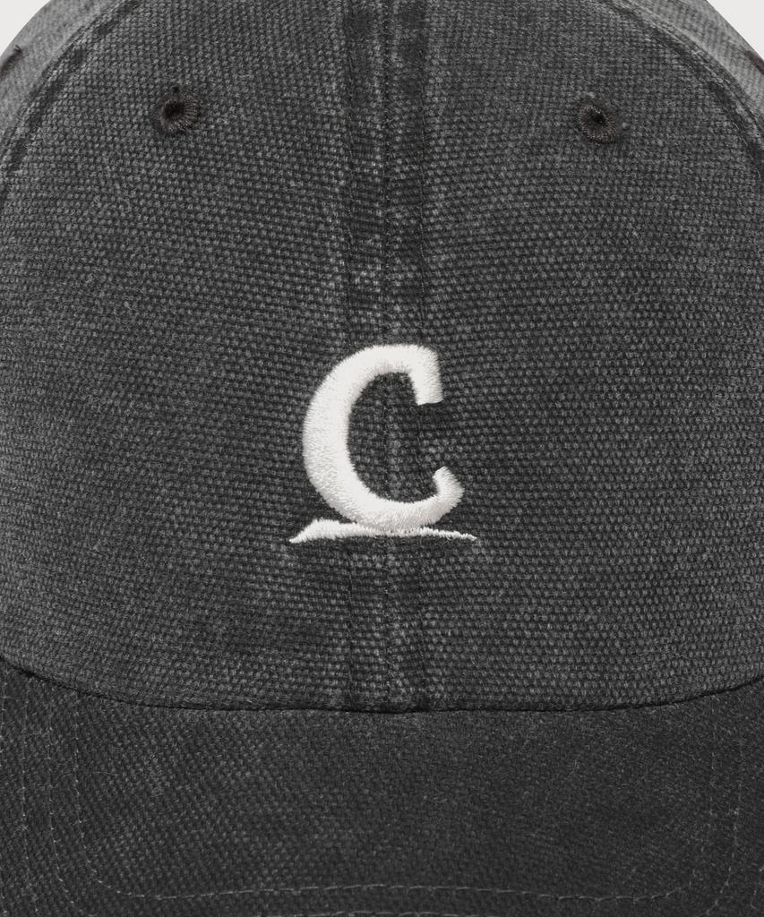 COVERNAT [Уютная посадка] Кепка-бейсболка из стираного оксфорда с логотипом-символом, черная