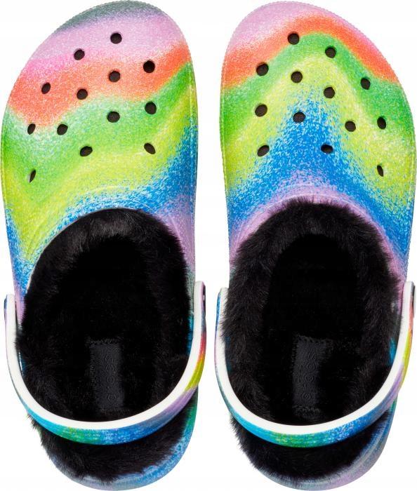 Crocs Classic Lined Spray Dye Clog K 208081 |C12/Eu 29-30| White/Multi