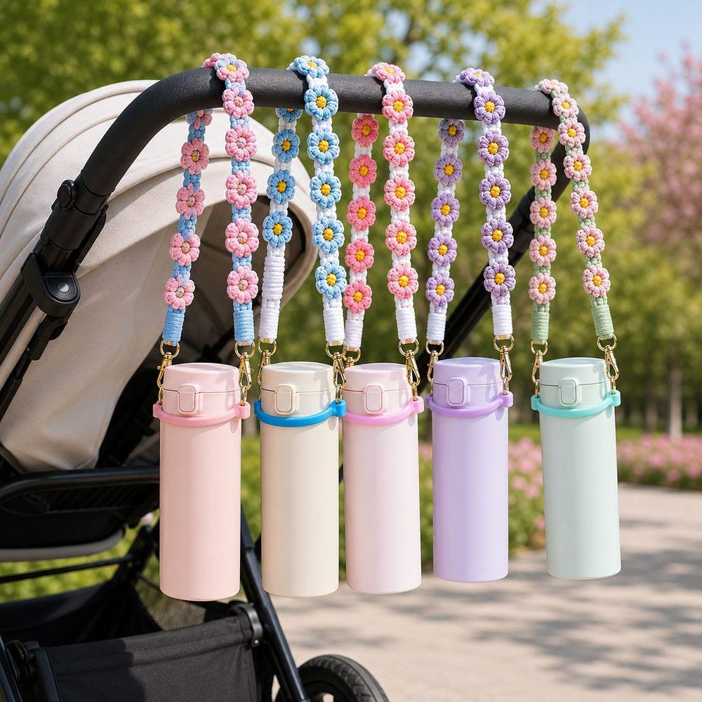 Polyester Cup Carrier Strap Silicone Water Bottle Strap New Tumbler Carrying Strap Daily Carry