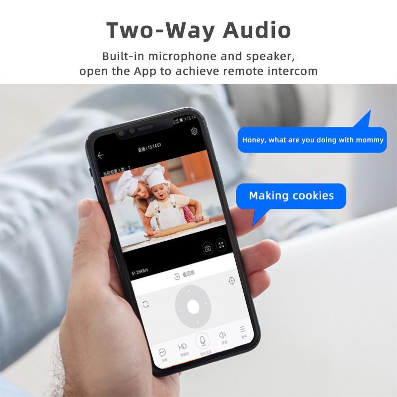 1080P Беспроводная мини-камера Wi-Fi IP камера домашней безопасности ИК ночного видения обнаружение движения радионяня