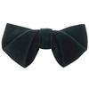 [Bowties.jp] Асимметричный галстук-бабочка из велюра, легко надевать, 9 цветов: Черный, Темно-синий, Синий, Зеленый, Фиолетовый, Коричневый, Бордовый, Красный (зеленый)