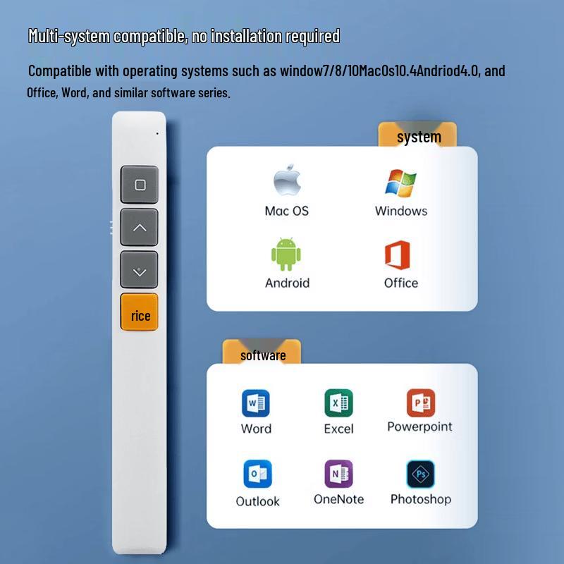 USB Rechargeable Presentation Remote Control