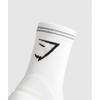Gymshark Носки для бега средней длины, белые I3a1i Wb57