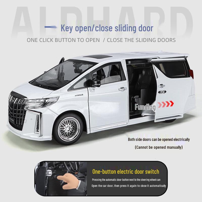 Черная Мамба Toyota Alphard 1:18 Литых Модельных Машин