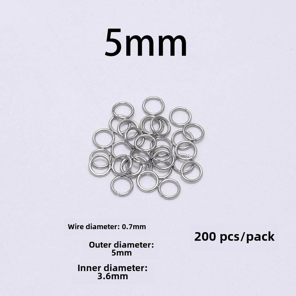 Плоское одинарное соединительное кольцо из нержавеющей стали для ювелирных аксессуаров своими руками