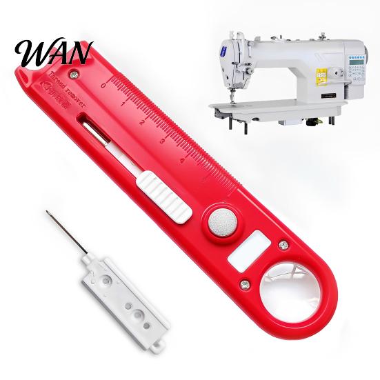 Needle Threading Helper 1/2Pcs 4-In-1 Sewing Threader Tool with Seam Remover, Magnifying Glass, Magnetic Guide, Tools, Accessory Mini