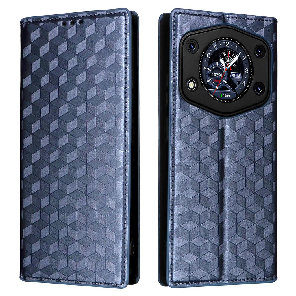 For Cubot A30 Case Wallet Rhombus Imprinted Leather Phone Cover