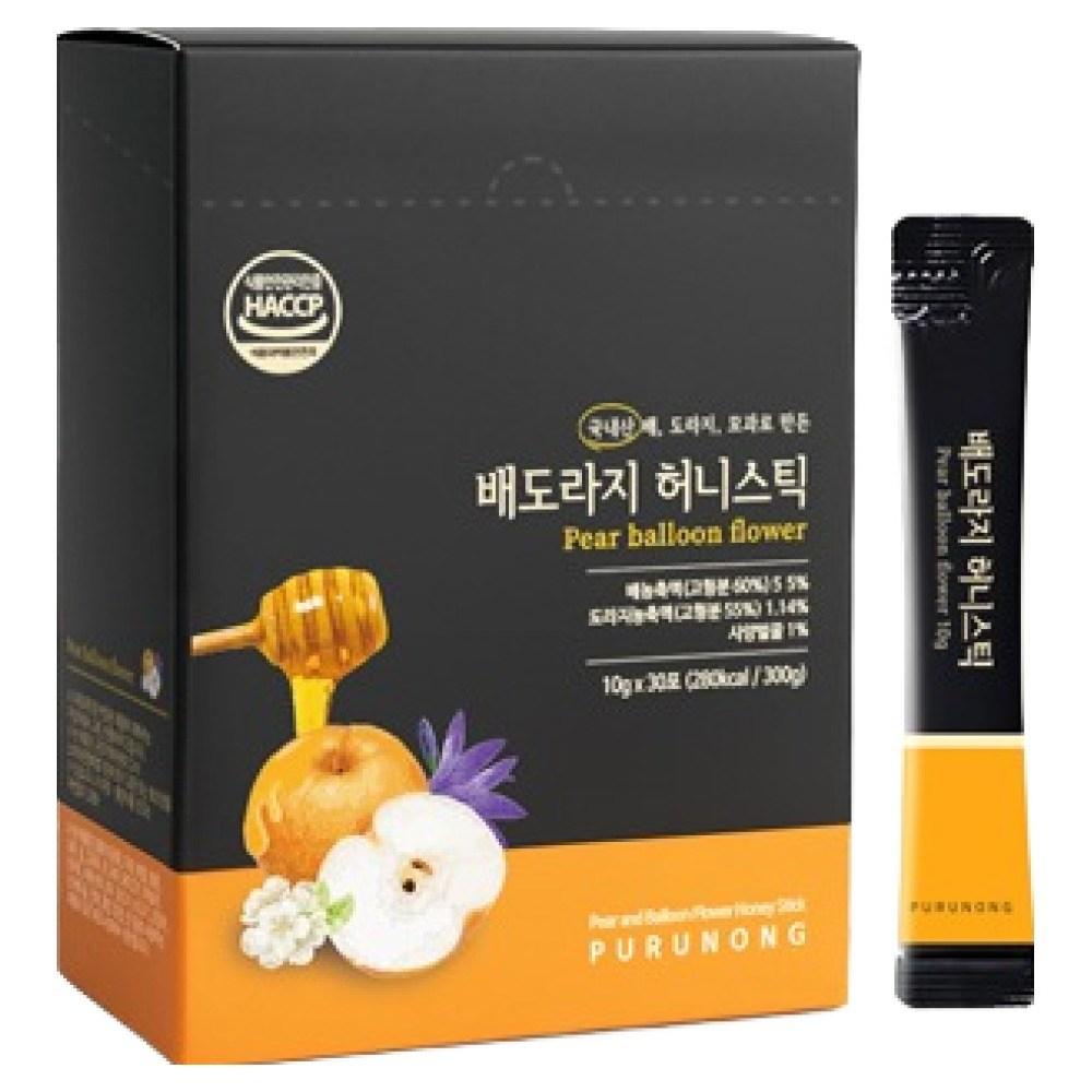 Purunong Pear & Balloon Flower Root Syrup Honey Sticks 30 pcs 10g