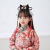 Tassel Children Wig Headband Flower New Year Hair Accessories Hanfu Headwear  Year of the Horse