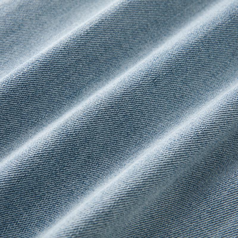 Лето 2025 Женские джинсы из ретро-синего денима с высокой посадкой - Широкие штанины, Слим-фит, Укороченная посадка