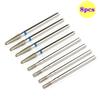 8pcs Diamond Nail Drill Bits Set Cuticle Cleaner Bit for Acrylic Nail Gel Removing Milling Cutter Manicure Machine Accessories