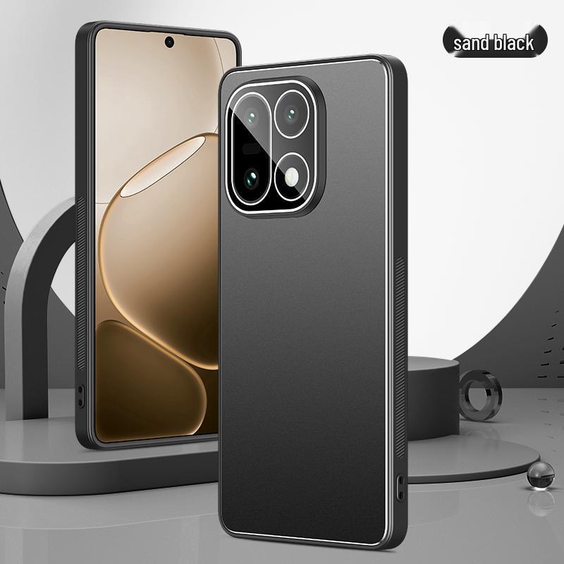 Совместимый с OnePlus 15, Защитный чехол из матового металла с полной защитой и защитой объектива, Легкий деловой жесткий чехол.