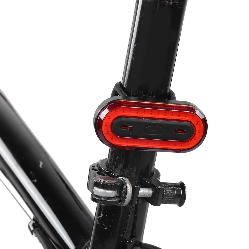 Велосипедный фонарь Светодиодный велосипедный фонарь Перезаряжаемый задний фонарь Предупреждающий задний фонарь Красный корпус Красный