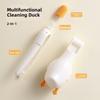 Милый пинцет для чистки в форме утки с двухсторонним дизайном, лопатка для удаления пыли и пятен - инструмент для чистки ванной комнаты со сливным отверстием