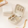 Portable Jewelry Box Jewelry Organizer Display Travel Jewelry Case Boxes Earrings Necklaces Rings Watch Zipper Storage Boxes