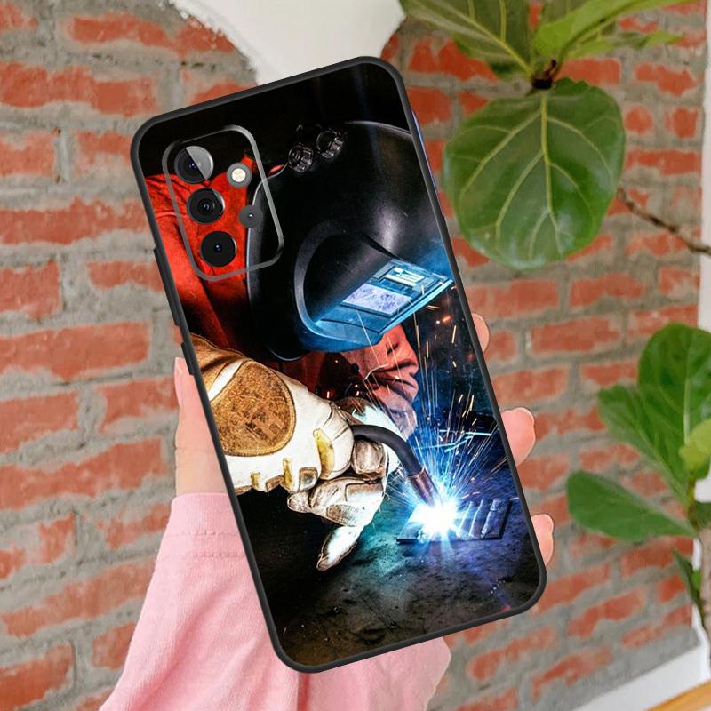 Кейс для сварщика, работника по сварке горячего металла, для Samsung Galaxy A55 A35 A25 A15 A53 A33 A13 A51 A71 A12 A32 A52 A14 A34 A54 Чехол