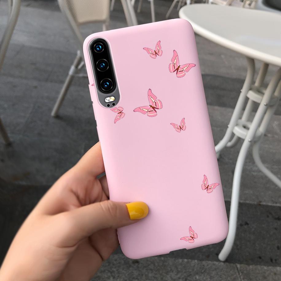 P30 Lite Case Fashion Flower Pattern Phone Case For Huawei P30 P 30 P30Lite 2020 MAR-LX1M Shockproof Bumper Soft TPU Funda Coque