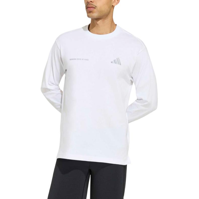 Adidas Logo Long Sleeve Crew Neck T-Shirt Unisex Tops KS0488