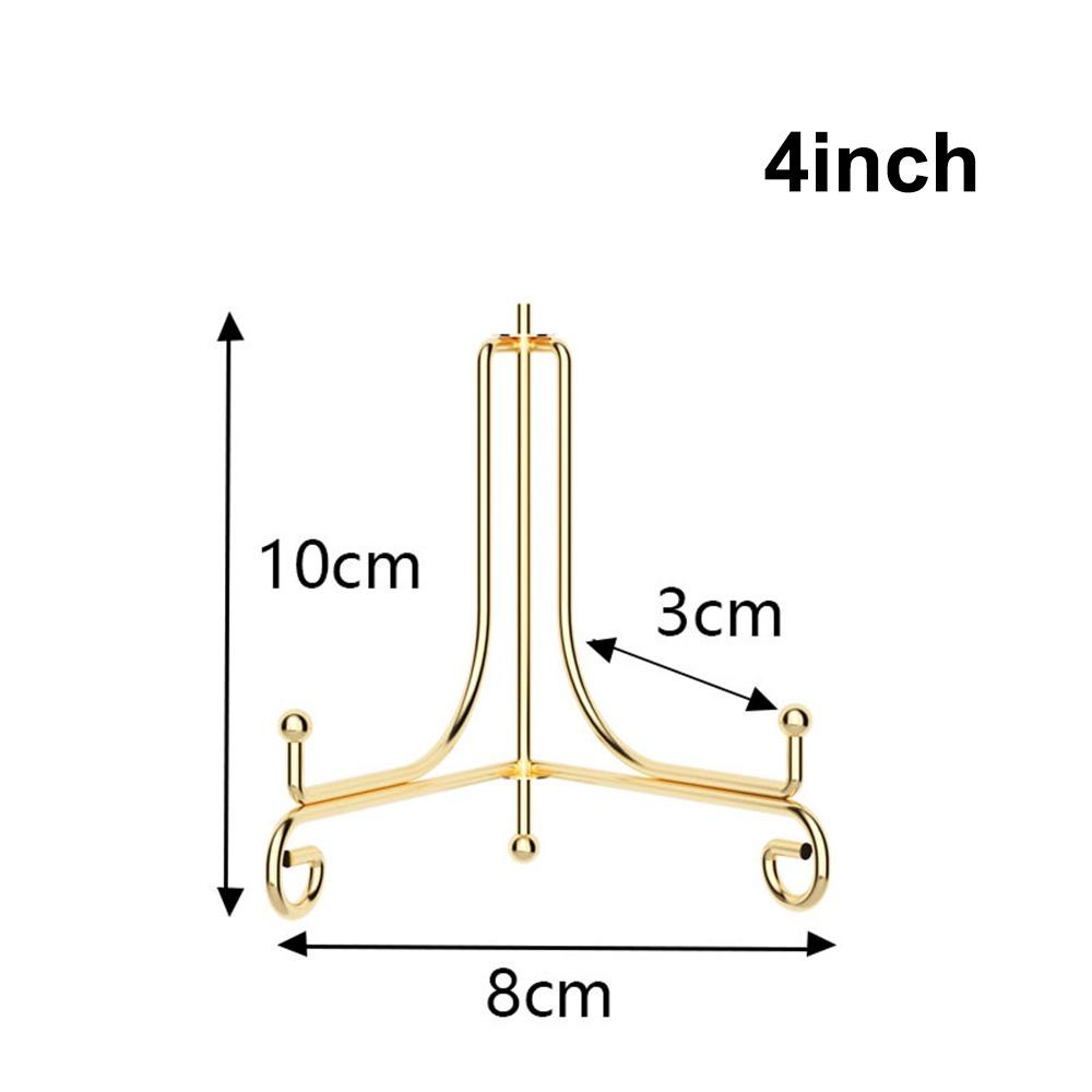 4 6 8 10 12inch Plate Stands Foldable Photo Pedestal Durable Metal Easel Rack  Bowl Picture Frame
